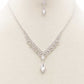 Marquise Shape Rhinestone Necklace