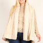 Plus Size Faux Fur Vest Jacket With Open Front, Hi-lo Hem, And Pockets