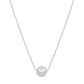 Metal Chain Pearl Pendant Necklace