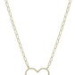 Metal Chain Heart Pendant Necklace