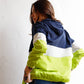 Colorblock Zip-up Hooded Wind Jacket