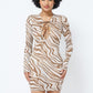 Printed Mesh Dress