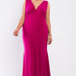 Plus Draped Back V-neck Sleeveless Maxi Dress