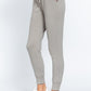 Waist Band Long Sweatpants With Pockets