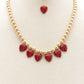 Heart Ball Bead Necklace