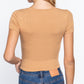 Short Slv Crew Neck Rib Crop Top