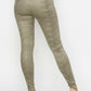 Embossed Snake Print Top And Leggings Set