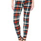 Multi Printed, High Waisted, Leggings With An Elasticized Waist Band