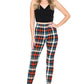 Multi Printed, High Waisted, Leggings With An Elasticized Waist Band