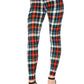 Multi Printed, High Waisted, Leggings With An Elasticized Waist Band