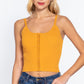 Front Closure With Hooks Sweater Cami Top