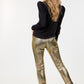 Animal Skin Vinyl Ankle Pants