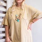 Mineral Washed Cotton Jersey Boxy Tunic