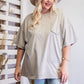 Mineral Washed Cotton Jersey Boxy Tunic