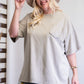 Mineral Washed Cotton Jersey Boxy Tunic