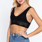 Textured Crop Sweater Tank Top