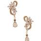 Flower Rhinestone Dangle Earring