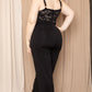 Lace Bust Plus Size Jumpsuit