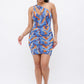 Printed One Shoulder Mini Dress