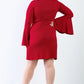 Plus Bell Long Sleeve Mini Dress