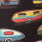 Multicolored Campers Printed, High Waisted Leggings In A Fit Style, With An Elastic Waistband