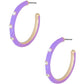 Color Metal Hoop Earring