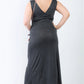 Plus V-neck Sleeveless Maxi Dress