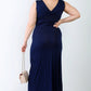 Plus V-neck Sleeveless Maxi Dress