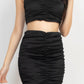 Halter Neck Crop Top & Skirts Set