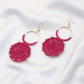 Double Circle Thread Beaded Earring