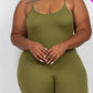 Plus Size Solid Bodycon Cami Jumpsuit