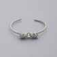 Double Leopard Head Metal Bangle Bracelet