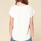 Ditsy Floral Border Printed Loose-fit Tee