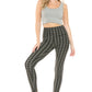 Houndstooth Print High Waist Leggings With 5 Yoga Style Waistband