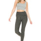 Houndstooth Print High Waist Leggings With 5 Yoga Style Waistband