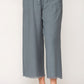 Frayed Wide Leg Pants With Pockets