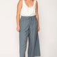 Frayed Wide Leg Pants With Pockets