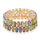 Rectangle Rhinestone Stretch Bracelet