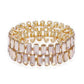 Rectangle Rhinestone Stretch Bracelet