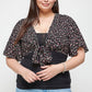 Plus Size Ditsy Floral Print Cropped Bolero Cardigan