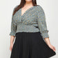 Plus Size, Knit Eyelet A-line Skirt