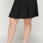 Plus Size, Knit Eyelet A-line Skirt