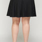 Plus Size, Knit Eyelet A-line Skirt