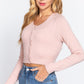 Long Slv Round Neck Viscose Sweater