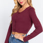 Long Slv Round Neck Viscose Sweater