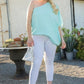 One Shoulder Long Sleeve Unbalance Top