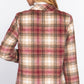 Notched Collar Plaid Jacket