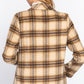 Notched Collar Plaid Jacket