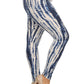 Plus Size Tie Dye Print, Full Length Leggings In A Slim Fitting Style With A Banded High Waist