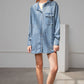 Washed Denim Shirt Jacket